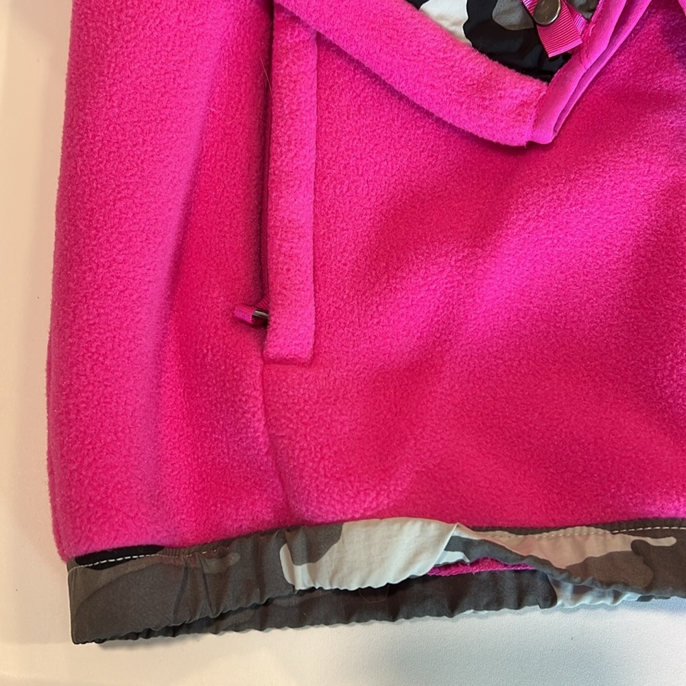 The‎ north face - girls xl, ladies small neon pink fleece/camo - Picture 2 of 9